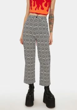 Another Girl Prudence Mono Print Heart Jeans