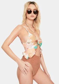 Power 2 The Flower Paradise Poppies Carly One-Piece Swimsuit
