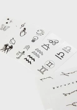 INKED By Dani Gemini Libra And Aquarius Zodiac Tattoo Pack Temporary Tattoos