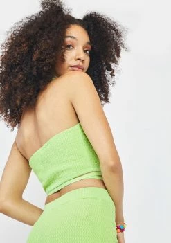 Another Girl Zig Zag Knit Halter