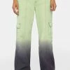 Another Girl Cargo Pants Dip Dye Utility Trousers