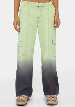 Another Girl Cargo Pants Dip Dye Utility Trousers