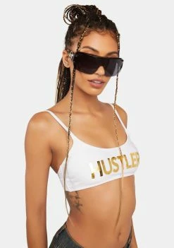 Hustler Bikini Tops Gold Logo Bikini Top