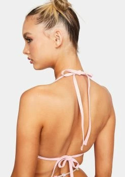 Hustler Swim Snake Rhinestone Bikini Top