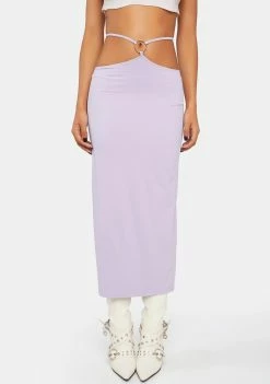 Pretty Garbage Lavender O-Ring Maxi Skirt