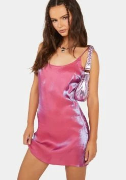 Pretty Garbage Iridescent Cami Mini Dress