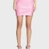 Pretty Garbage Bottoms Pink Vegan Leather Mini Skirt