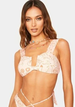 Power 2 The Flower Fleetwood Sharon Bikini Top Bikini Tops