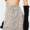 Pretty Garbage Zebra Print Mini Skirt Bottoms