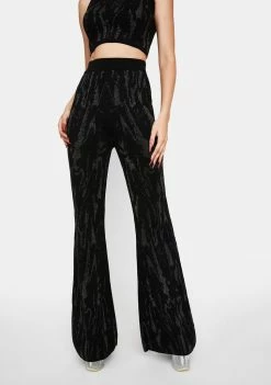 Another Girl Lurex Knitted Trousers
