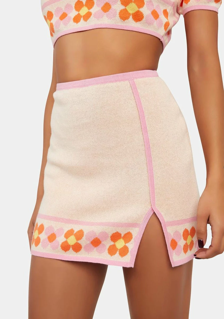 Cheap π Another Girl Daisy Border Mini π Skirt π 3 Another Girl Daisy Border Mini Skirt