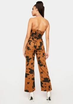 Discount π Pretty Garbage Cow Print Denim Pants High Waisted π Jeans β€οΈ 9 Pretty Garbage Cow Print Denim Pants High Waisted Jeans