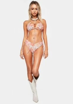 Power 2 The Flower Swim Summer Of Love Uschi Bikini Top