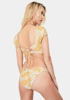 Power 2 The Flower Swim Daisy Anna Ruched Bikini Bottoms
