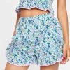 Another Girl Ruffle Ditsy Shorts Bottoms
