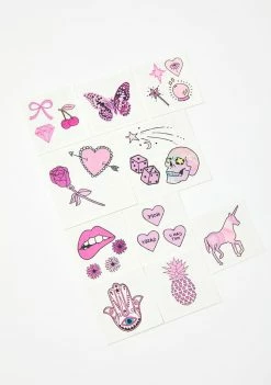 INKED By Dani Pretty In Pink Temporary Tattoo Pack Temporary Tattoos