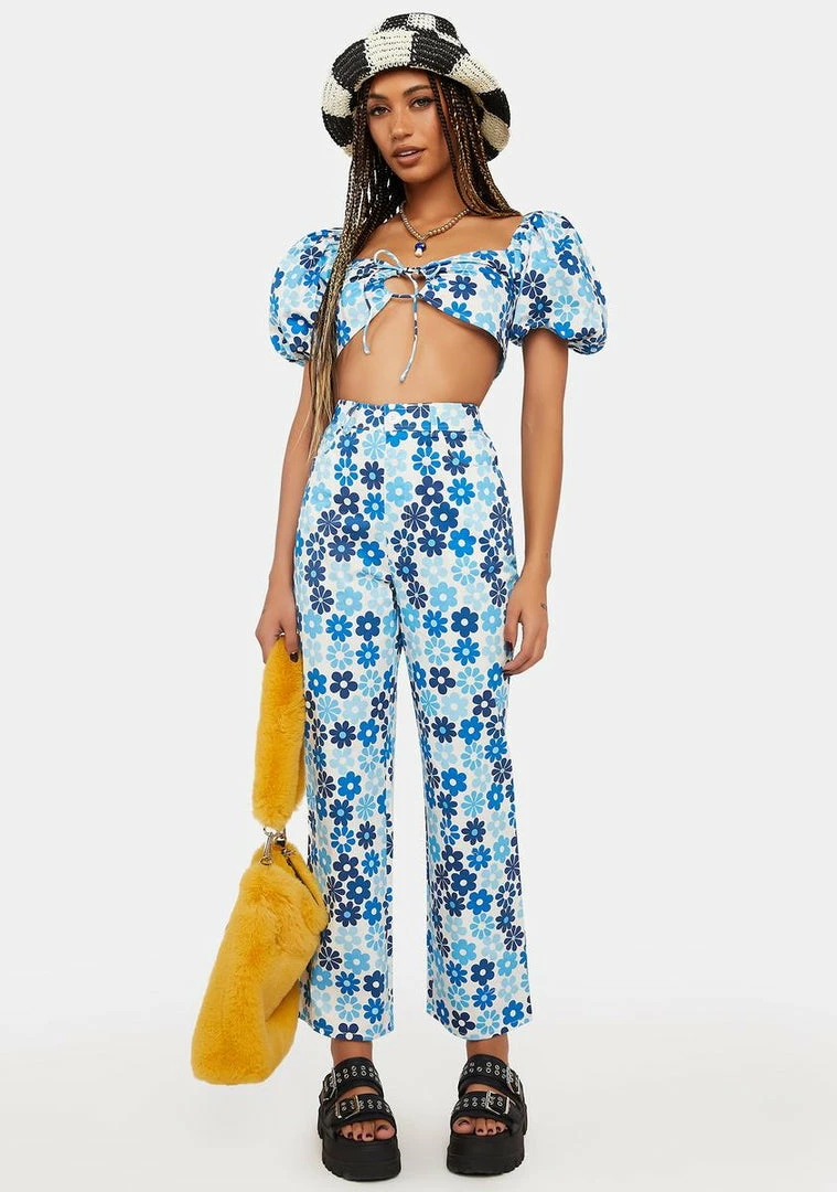 Promo π₯ Another Girl Eco Floral Cropped π Jeans Trousers π₯ 4 Another Girl Eco Floral Cropped Jeans Trousers