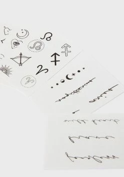 INKED By Dani Temporary Tattoos Aries Leo And Sagittarius Zodiac Tattoo Pack