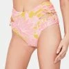 Power 2 The Flower Golden Fleur Anna Ruched Side Bikini Bottoms
