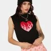 Another Girl Loretta Burning Heart Tank