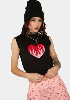 Another Girl Loretta Burning Heart Tank
