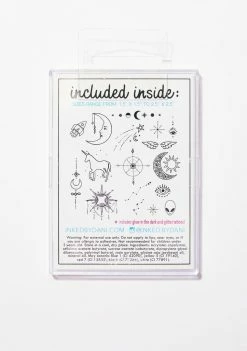 Discount π INKED By Dani Pasties & Tatts The Cosmic Temporary Tattoo Pack π 7 INKED By Dani Pasties & Tatts The Cosmic Temporary Tattoo Pack