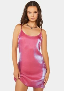 Pretty Garbage Iridescent Cami Mini Dress