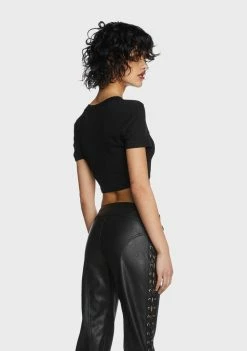 Best reviews of ❤️ Pretty Garbage Curved Hem Ribbed Knit Top ❤️ 10 Pretty Garbage Curved Hem Ribbed Knit Top