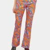 Another Girl Multi Print Cynthia Starr Swirl Print Flares