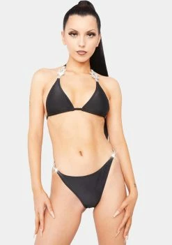 Hustler Rhinestone Tanga Bikini Bottoms