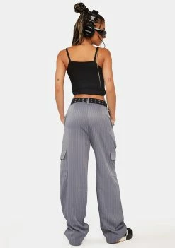 Pretty Garbage Pinstripe Cargo Pants