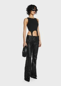 Pretty Garbage Ribbed Garter Tank