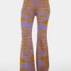 Cheap π― Another Girl Lilac Abstract Knit Flare Pants β¨ 1 Another Girl Lilac Abstract Knit Flare Pants