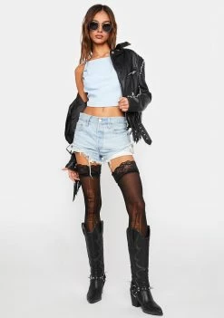 Pretty Garbage Open Back Crop Top