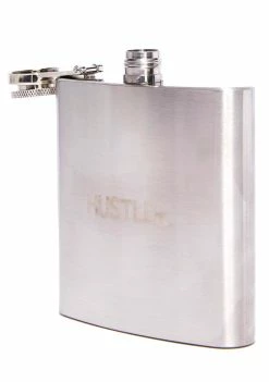 Square Hustler Logo Hip Flask Home Stuff