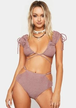 Power 2 The Flower Amethyst Glow Keith Bikini Bottoms