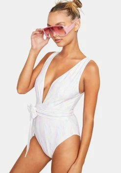 Hustler Snake Wrap Around Swimsuit