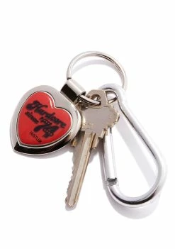 Hustler Hardcore Since â74 Heart Keychain
