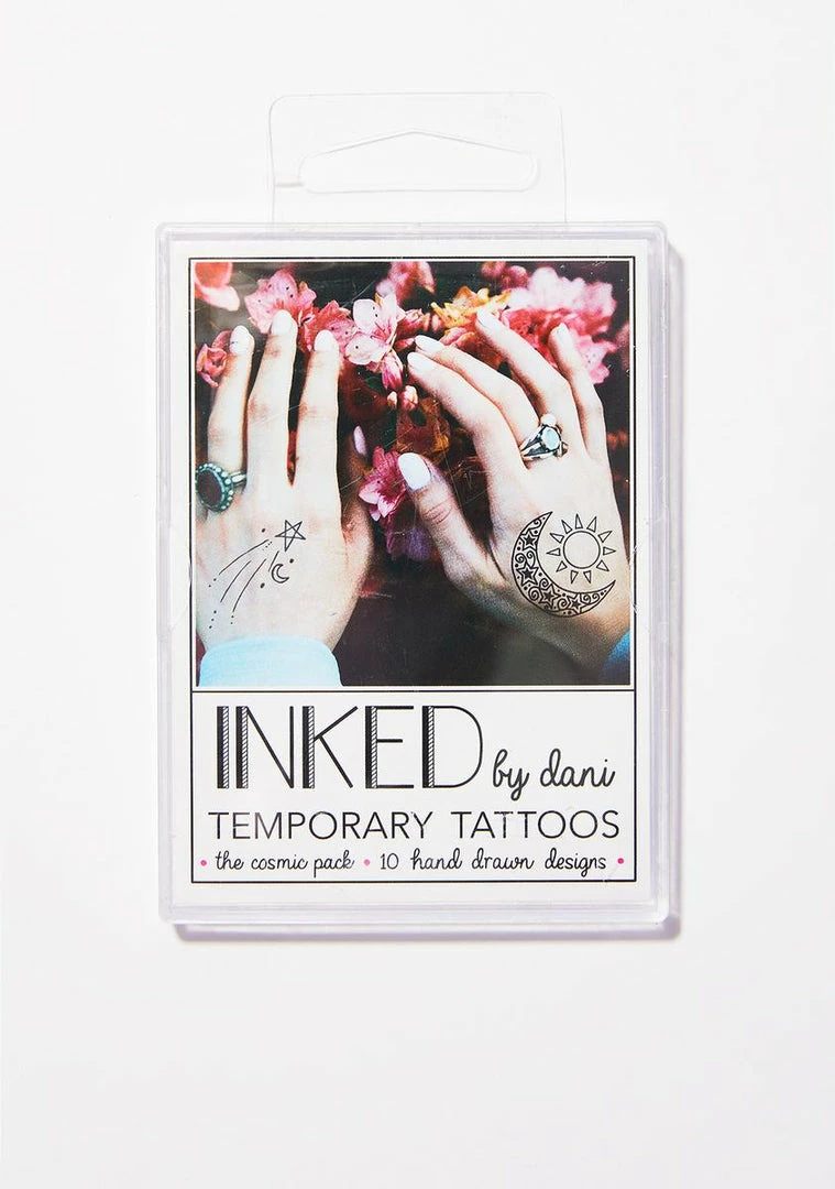 Discount π INKED By Dani Pasties & Tatts The Cosmic Temporary Tattoo Pack π 4 INKED By Dani Pasties & Tatts The Cosmic Temporary Tattoo Pack