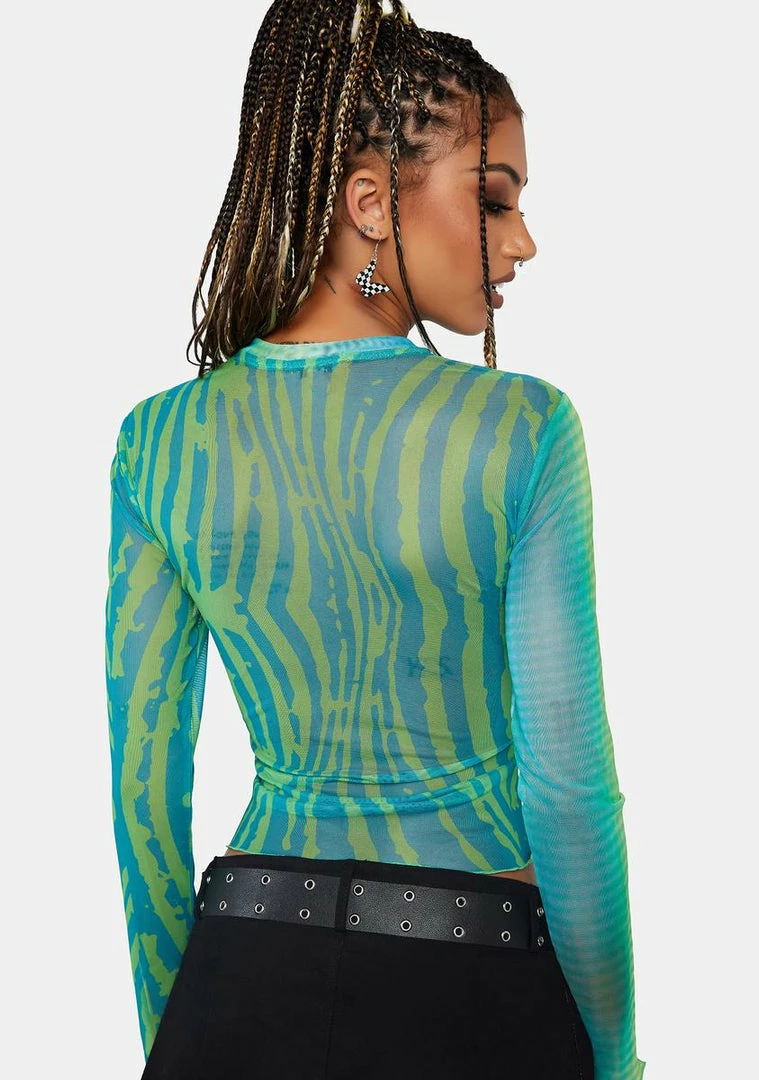 Hot Sale β Another Girl Sadie Space Blur Mesh Top Mesh π Shirt π 6 Another Girl Sadie Space Blur Mesh Top Mesh Shirt