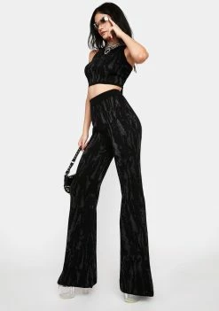 Another Girl Lurex Knitted Trousers