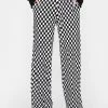 Pretty Garbage Checkered Knit Pants Trousers