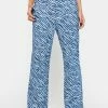 Pretty Garbage Zebra Print Wide Leg Jeans Trousers