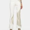 Pretty Garbage Flares Color Block Vegan Leather Pants