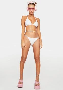 Hustler Swim Snake Rhinestone Bikini Top