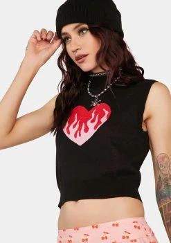 Another Girl Loretta Burning Heart Tank