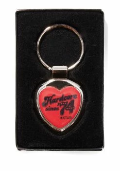 Hustler Hardcore Since â74 Heart Keychain