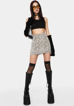 Cheap π Pretty Garbage Zebra Print Mini π Skirt Bottoms π 8 Pretty Garbage Zebra Print Mini Skirt Bottoms