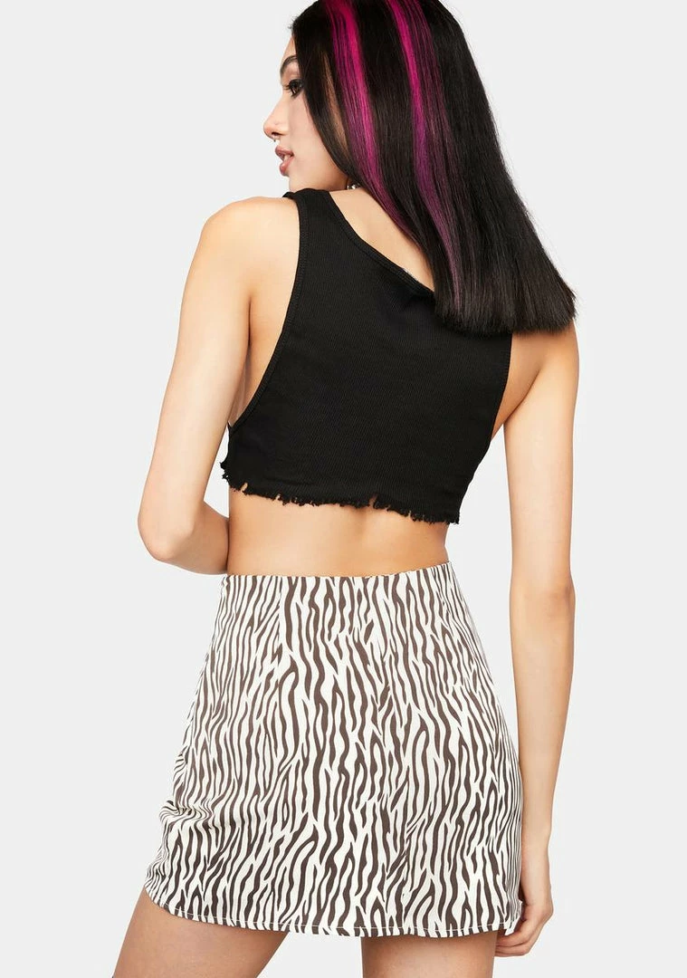 Cheap π Pretty Garbage Zebra Print Mini π Skirt Bottoms π 6 Pretty Garbage Zebra Print Mini Skirt Bottoms