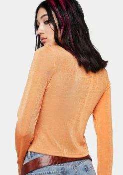 Pretty Garbage Open Front Crop Top Tops